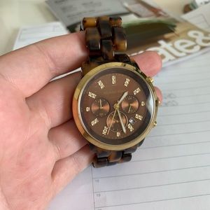 Oversized Michael Kors Tortoise Watch